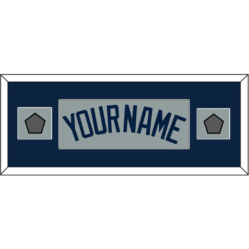 Boston Name & Two World Series Champions Patches - Road Gray (2009-2013) - Single Mat 6