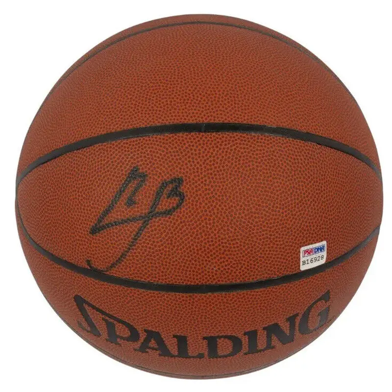 Lebron James Pre Rookie 2003 High School Era Single Signed Basketball PSA DNA