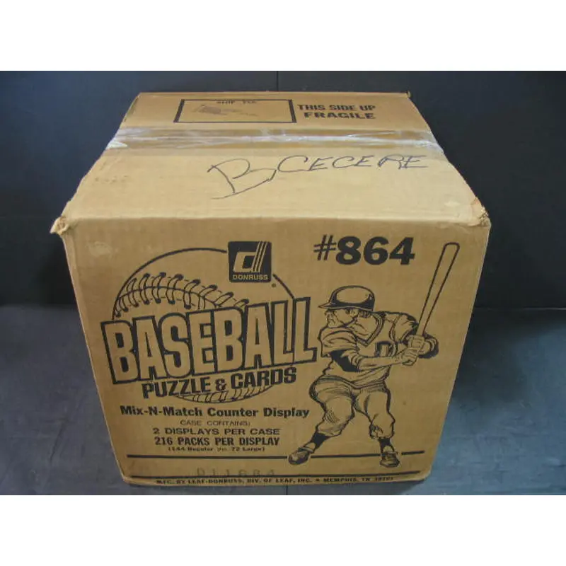 1986 Donruss Baseball Display Case (288/144) (NFS)
