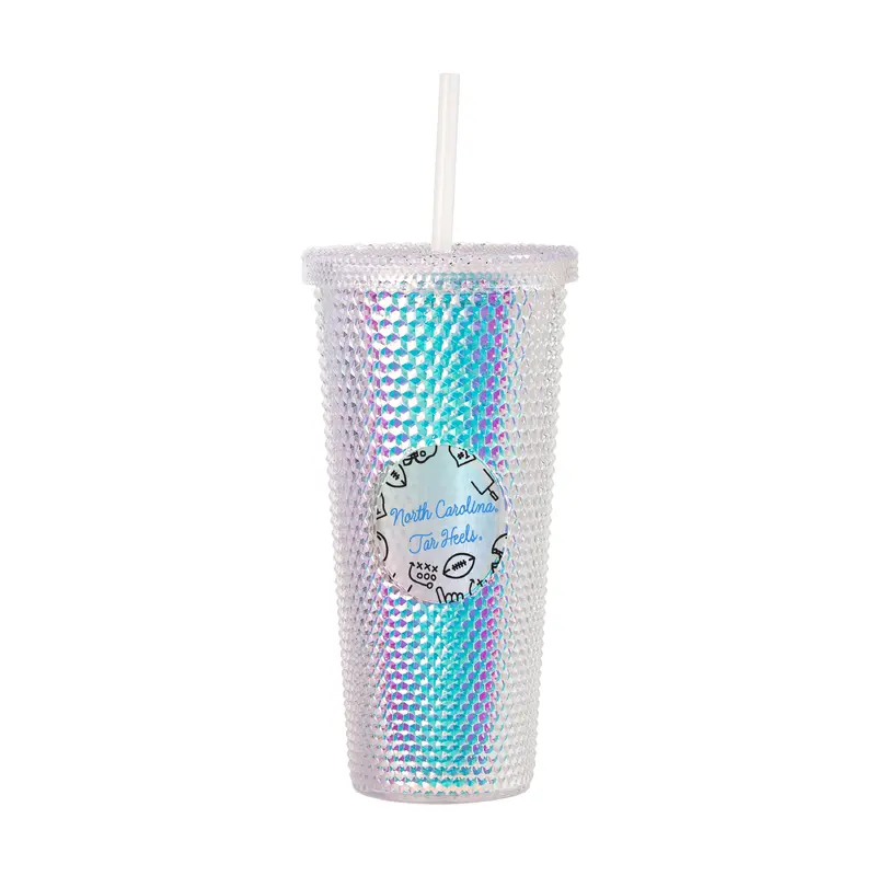 North Carolina 24oz Playmaker Iridescent Stud Tumbler