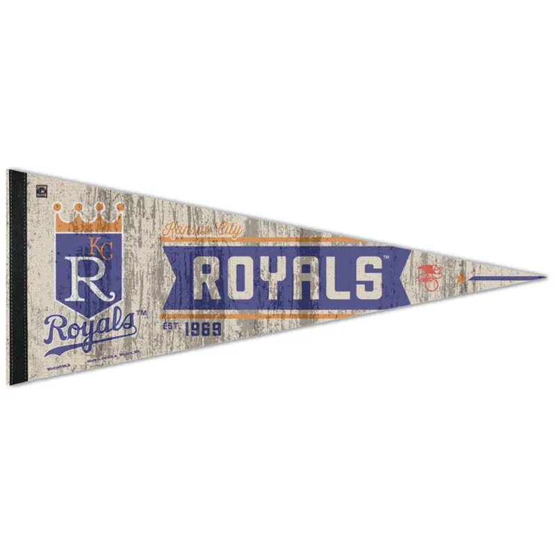 Kansas City Royals Official MLB Baseball Retro-Style Premium Felt Pennant - Wincraft