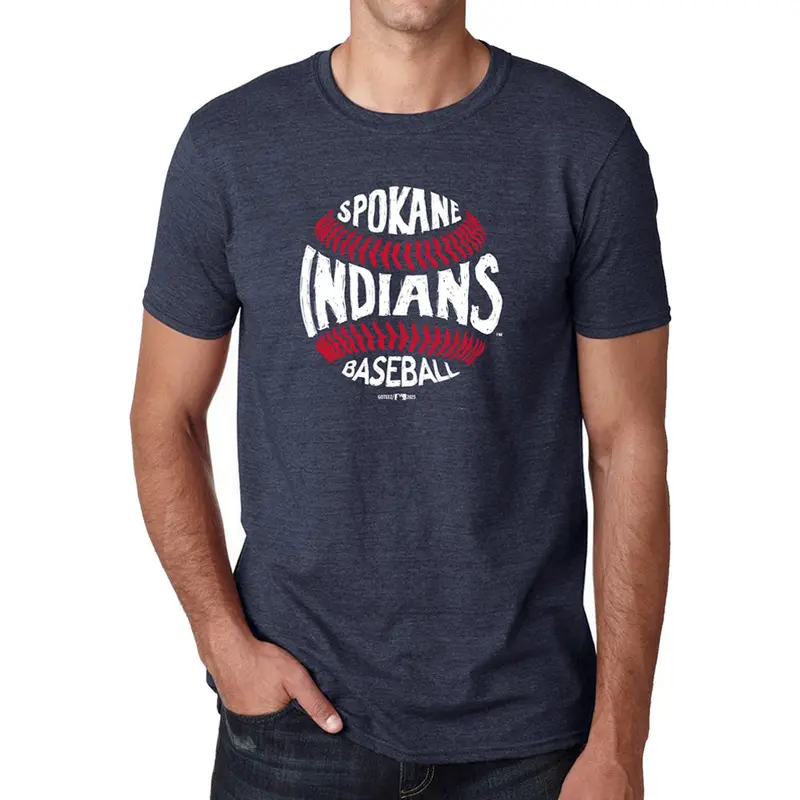 Spokane Indians Handwritten Baseball Tee