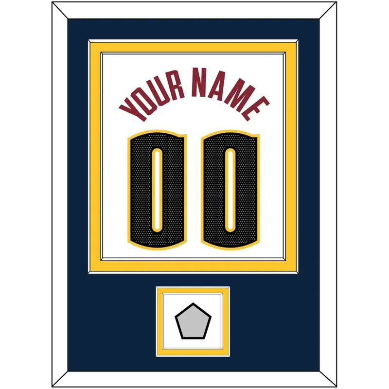 Denver Name & Number With Finals Patch - White Association - Double Mat 2