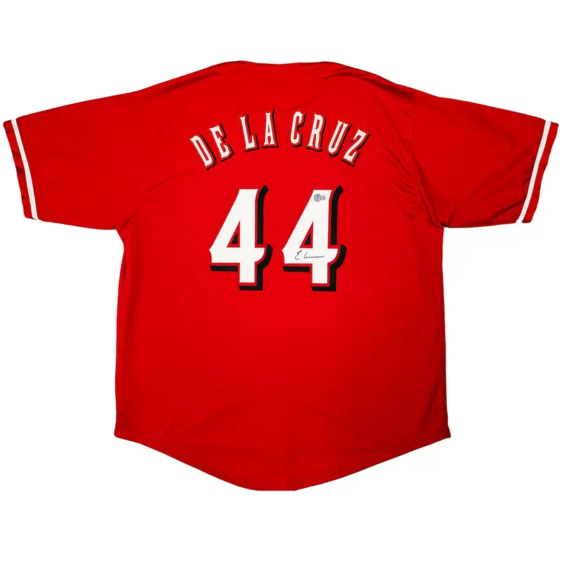 Elly De La Cruz Autographed Cincinnati (Red #44) Custom Jersey  Beckett