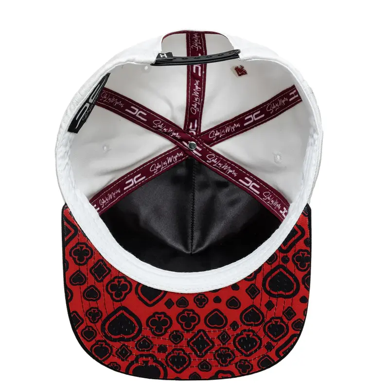 JC HATS WHITE KING CARD SNAPBACK 1353 WHT