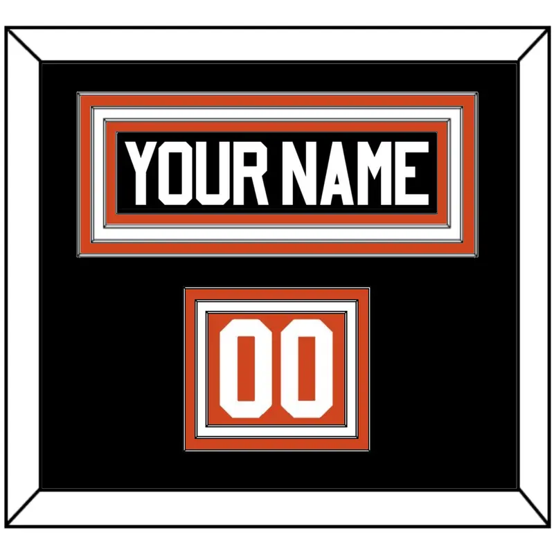 Philadelphia Nameplate & Number (Shoulder) - Road White - Triple Mat 4