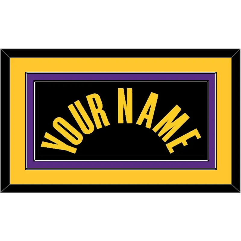 Los Angeles Name - Black Mamba (2017-2018, 2020) - Double Mat 3
