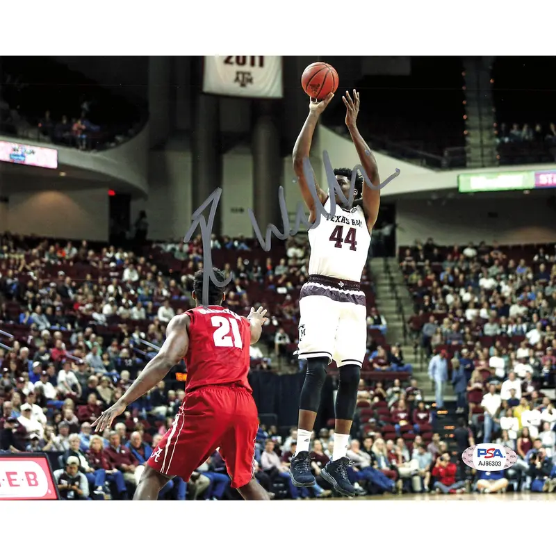 Robert Williams Signed 8x10 Photo PSA/DNA Texas A&M Aggies Autographed
