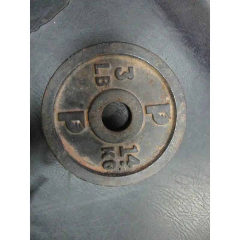 Used Cast Iron 3 LB Weight Plate