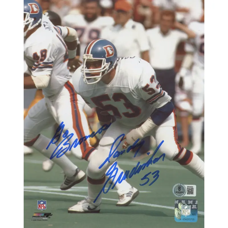 Broncos Randy Gradishar Go Broncos, 53 Authentic Signed 8x10 Photo BAS #BR54834