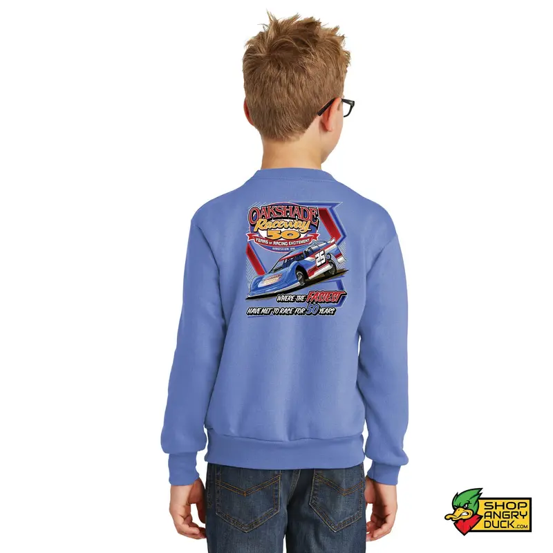 Oakshade Raceway Youth Crewneck Sweatshirt