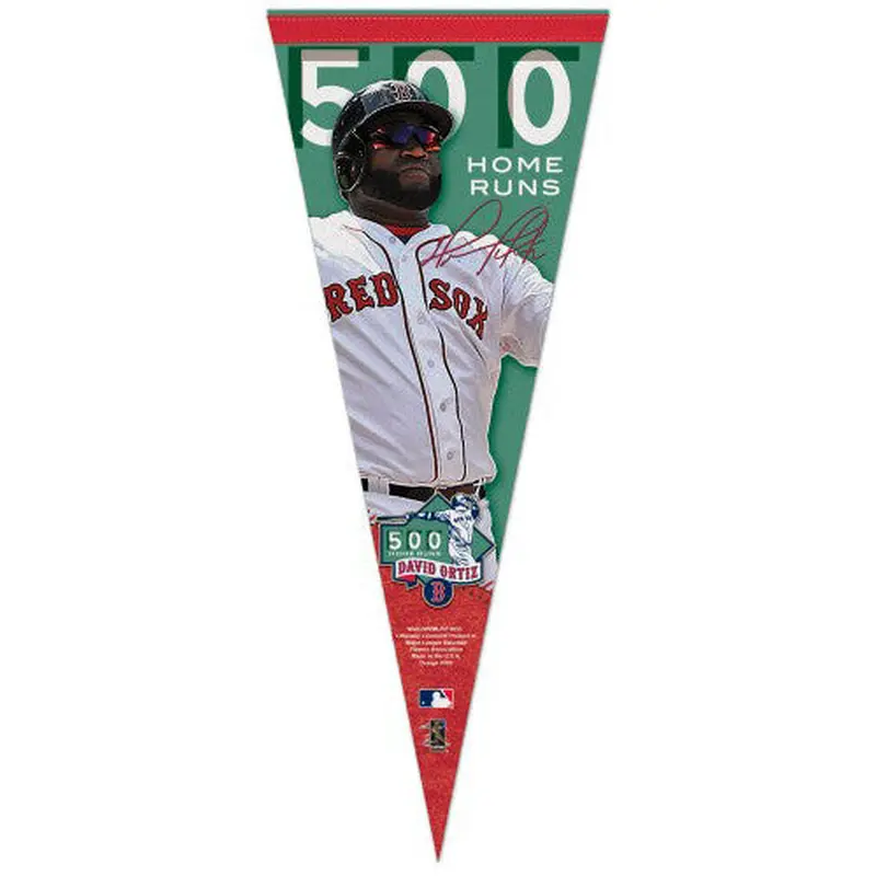 David Ortiz 500 Home Runs Boston Red Sox Commemorative Premium Felt Pennant - Wincraft