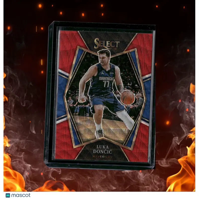 2021-22 Panini Select Luka Doncic Red Wave Prizm #117