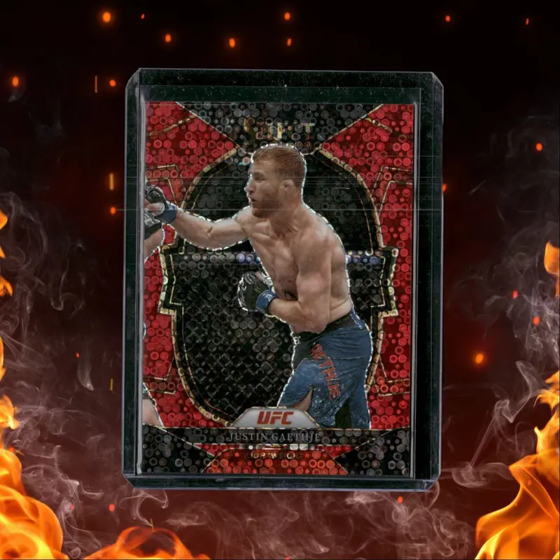 2023 Panini Select Justin Gaethje Red Disco Prizm 83/99 #47