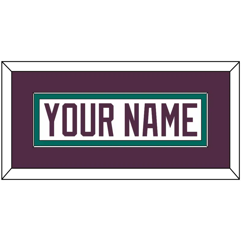 Anaheim Nameplate - Home White (1993-2006) - Single Mat 2