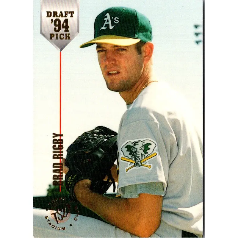 1994 Stadium Club Draft Picks Brad Rigby #28