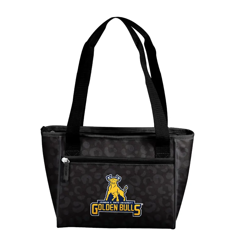 Johnson C Smith Leopard Print 16 Can Cooler Tote