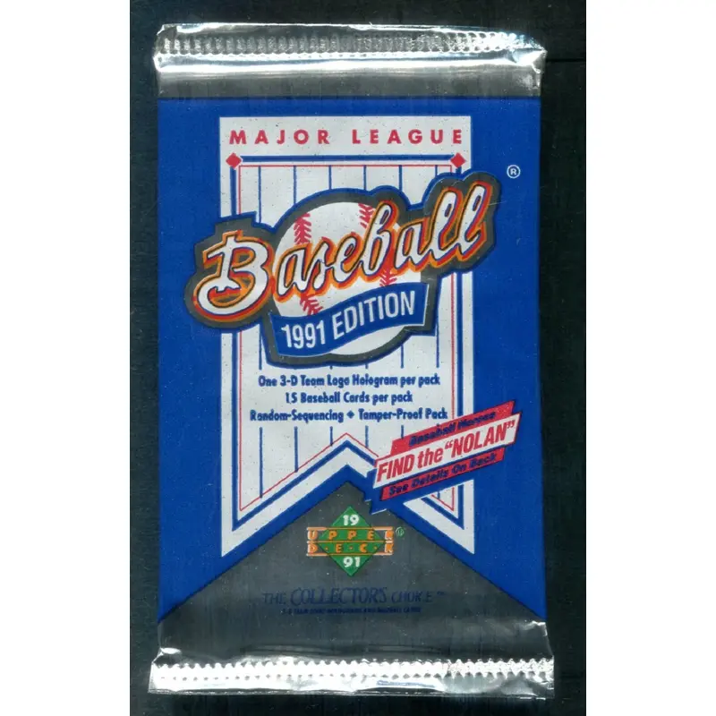 1991 Upper Deck Baseball Low Series Unopened Pack