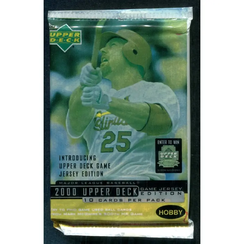 2000 Upper Deck Baseball Unopened Series 2 Jersey Edition Pack (Hobby) (10)