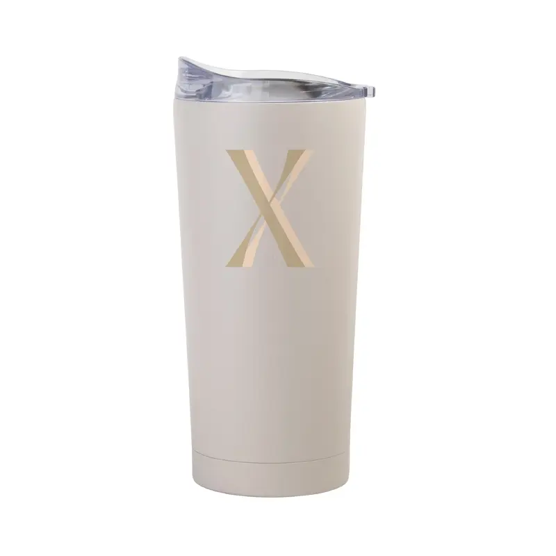 Bachelorette Sand 20oz Letter X Powder Coat Tumbler