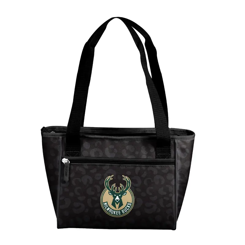 Milwaukee Bucks Leopard Print 16 Can Cooler Tote