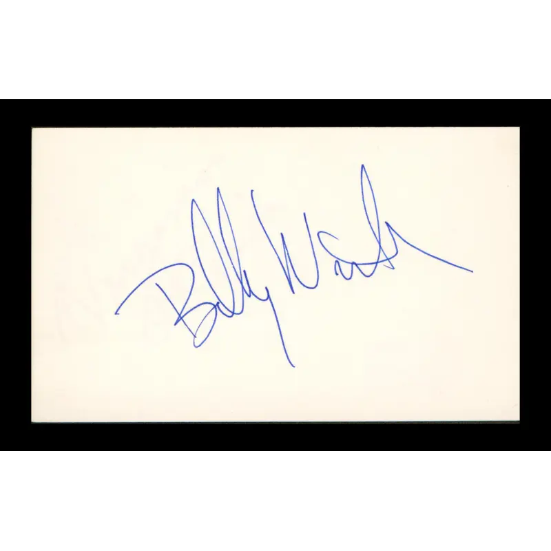 Billy Wirth The Lost Boys Authentic Signed 3x5 Index Card BAS #BP00932
