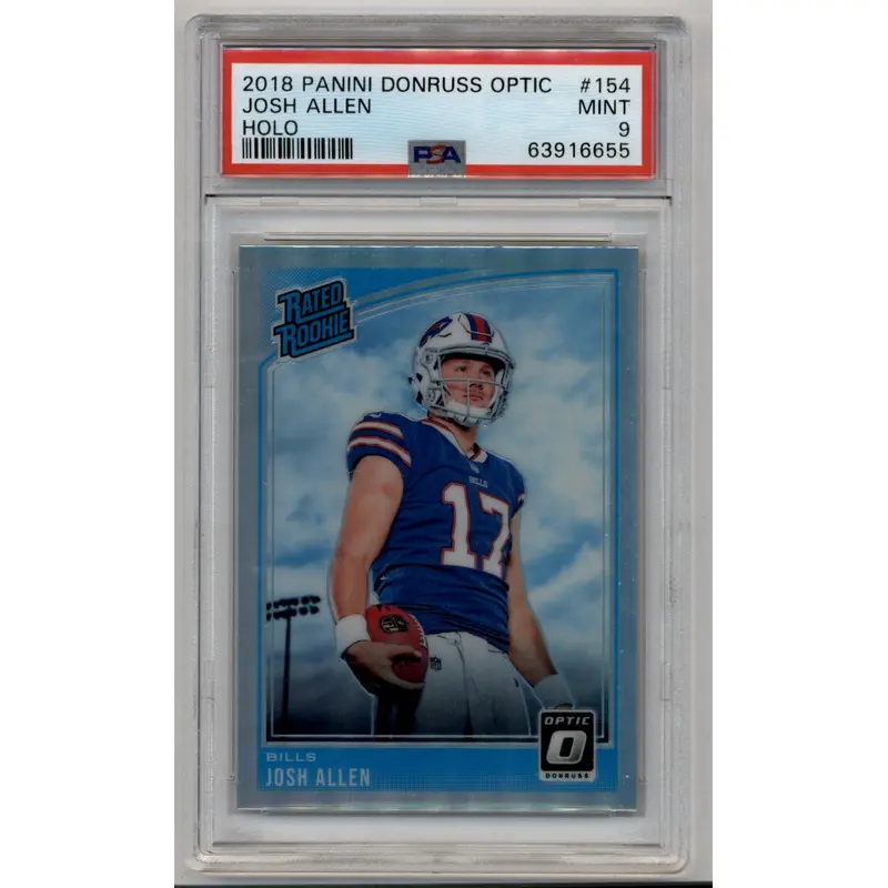 Josh Allen 2018 Donruss Optic #154 Holo PSA 9 Mint 6655