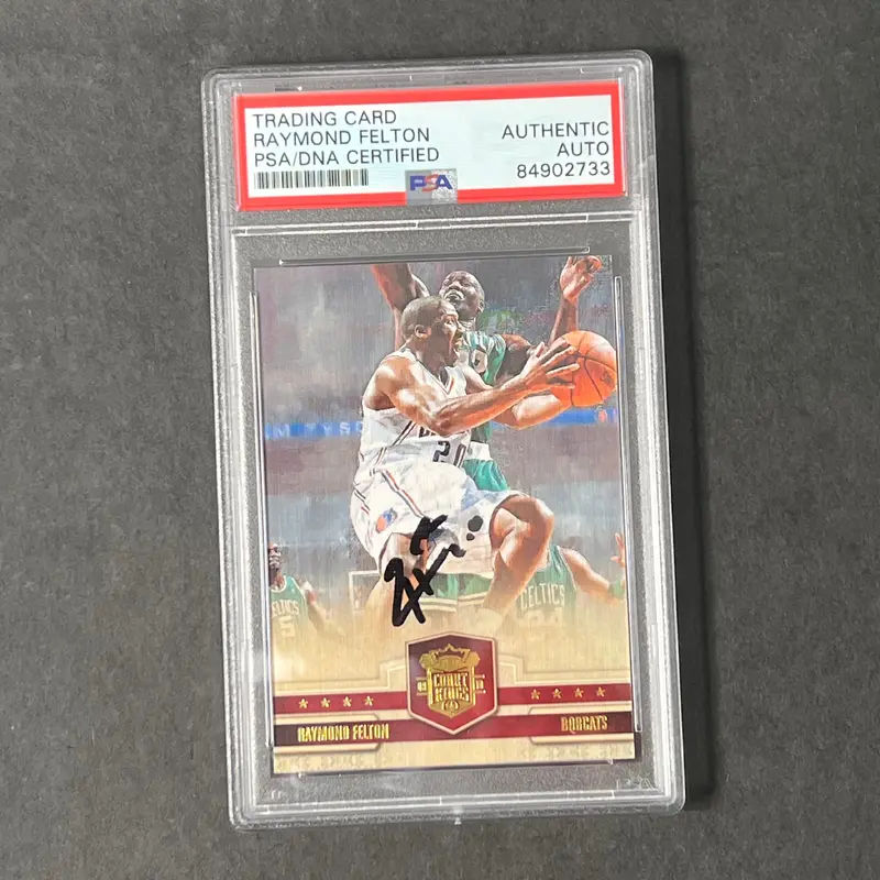 2010 Court Kings #93 Raymond Felton Signed Card AUTO PSA/DNA Slabbed Bobcats