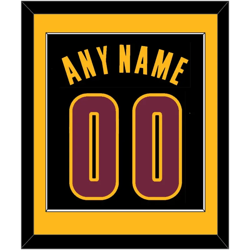 Cleveland Name & Number - Black Pride (2015-2017) - Single Mat 2