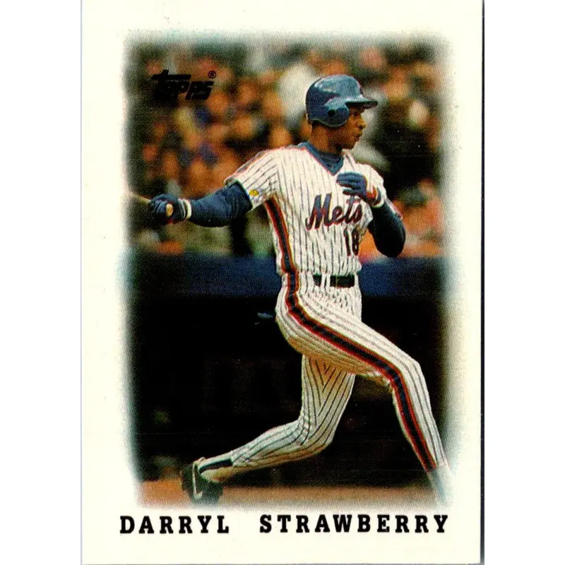 1988 Topps Major League Leaders Minis Darryl Strawberry #63