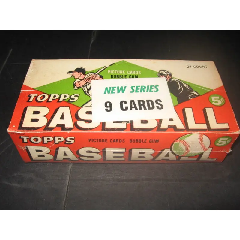 1955 Topps Baseball Unopened 5 Cent Wax Box