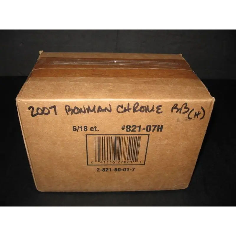 2007 Bowman Chrome Baseball Case (Hobby) (6 Box)