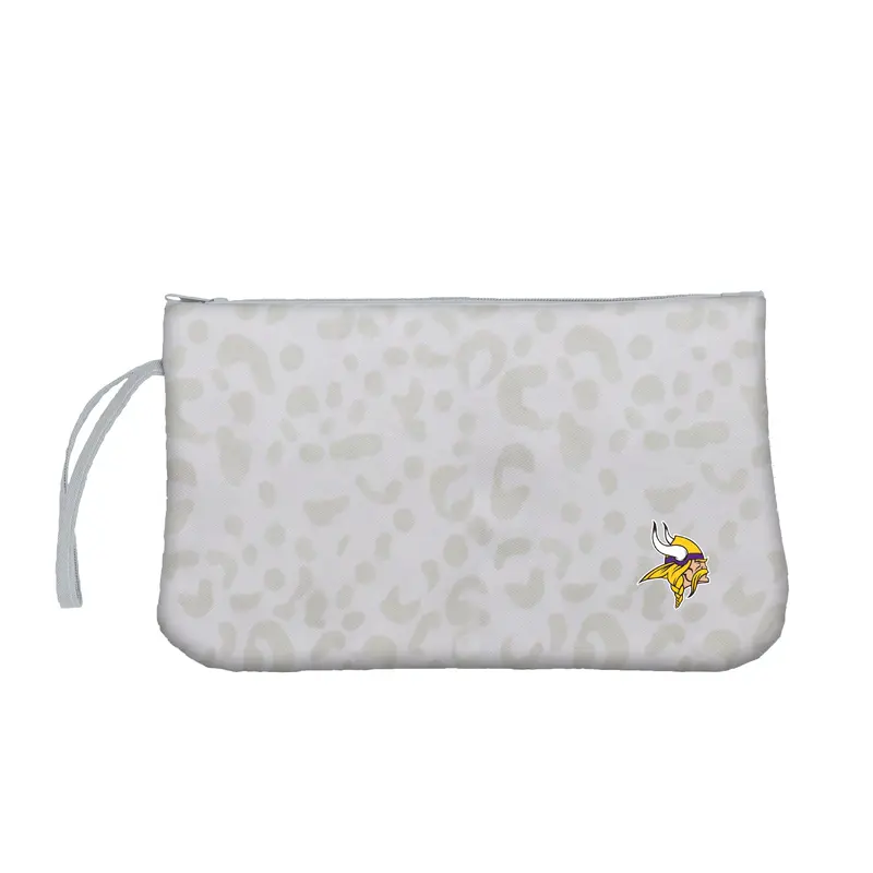 Minnesota Vikings Leopard Print Wristlet