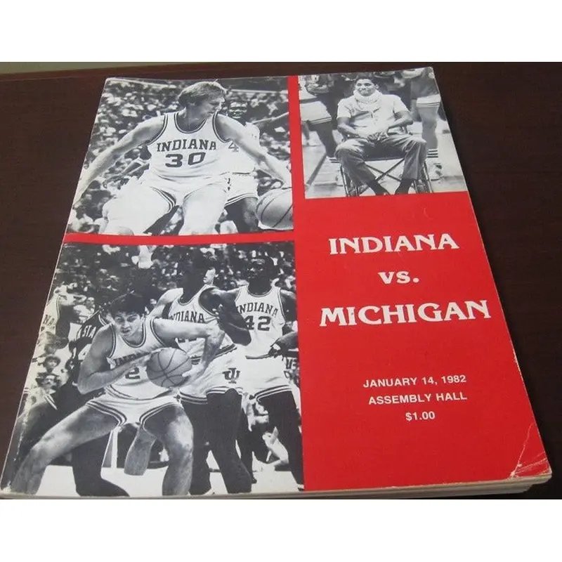 1982 Indiana University vs Michigan Basketball Program