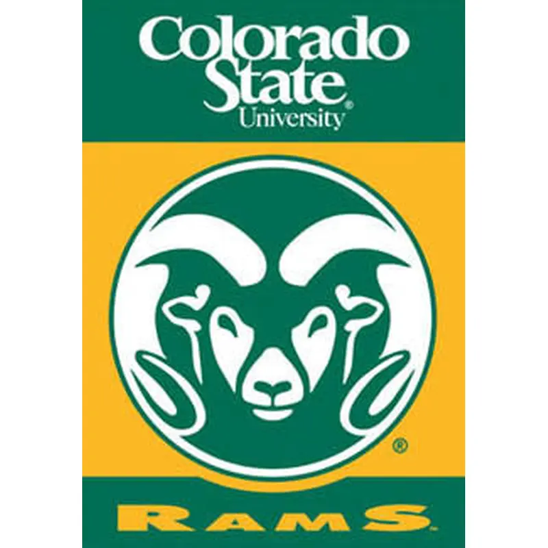 Colorado State "Cam the Ram" Premium NCAA Team House Banner Flag - BSI Products