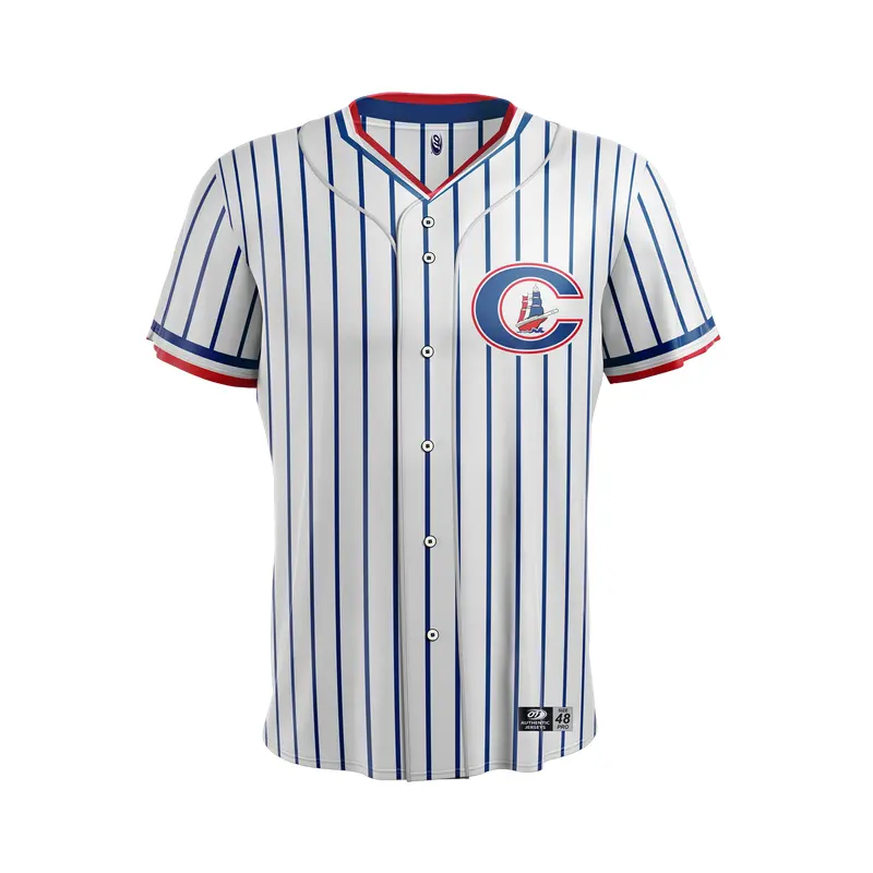 Columbus Clippers OT Sports Royal Pinstripe Jersey