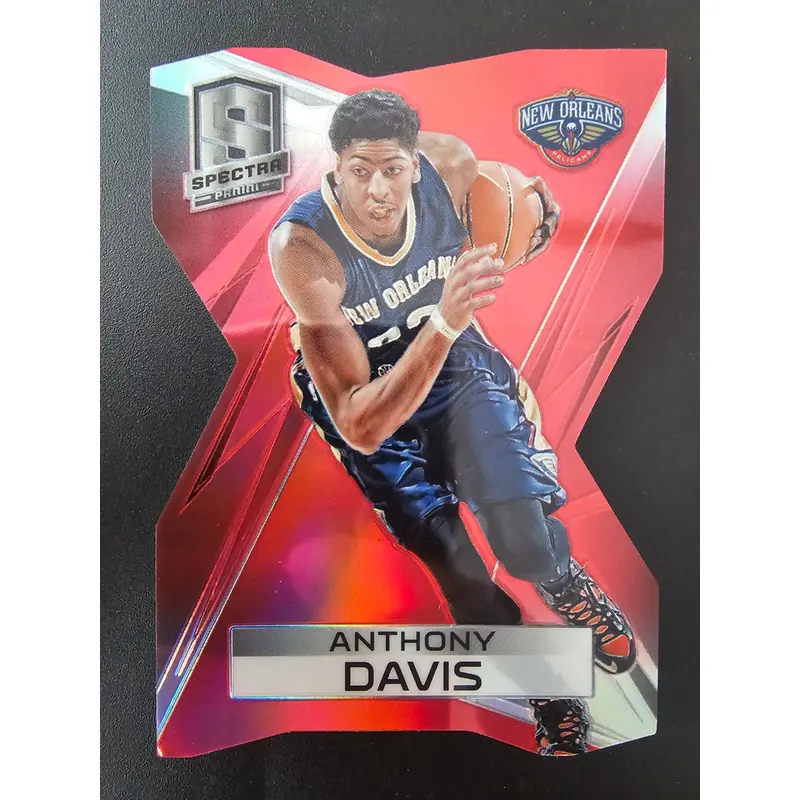 2014-15 Panini Spectra - Red Die-Cut Prizm - Anthony Davis #60 /25