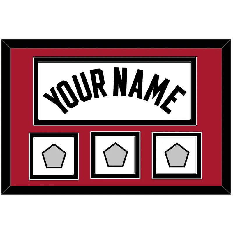 Miami Name & 3 Finals Patches - Home White (1999-2008) - Double Mat 2