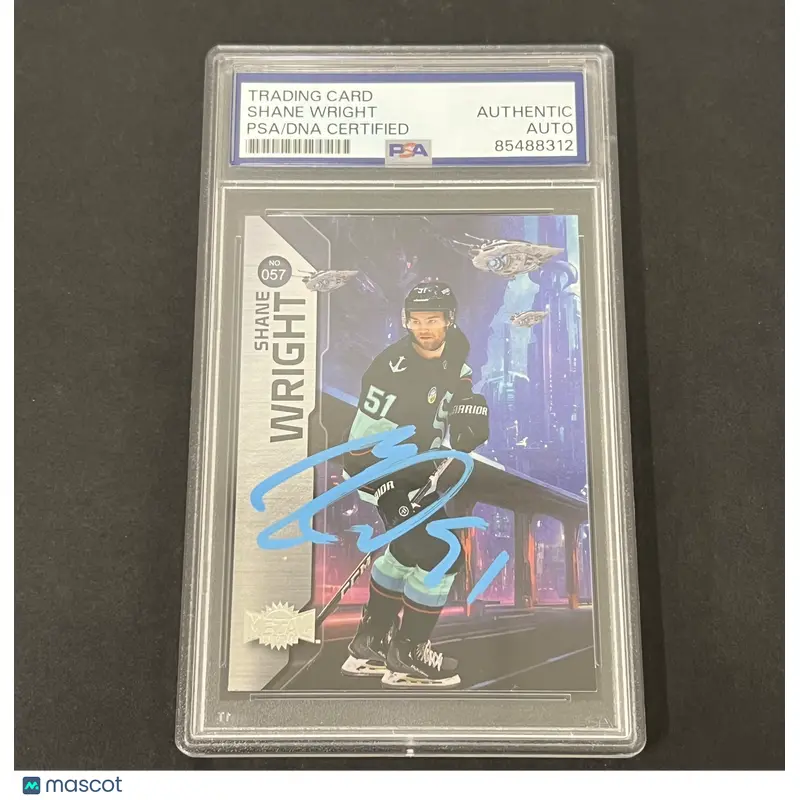 2023-24 Skybox #57 Shane Wright Metal Universe Hockey signed card PSA