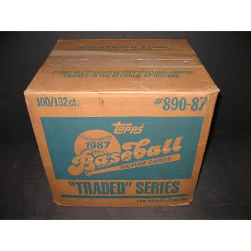 1987 Topps Baseball Traded Factory Set Case (100 Sets) (Sealed)