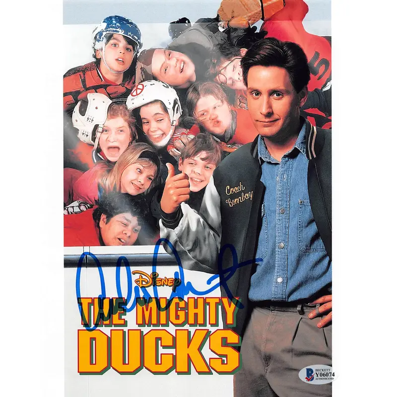 Emilio Estevez The Mighty Ducks Authentic Signed 8x10 Photo BAS #Y06074