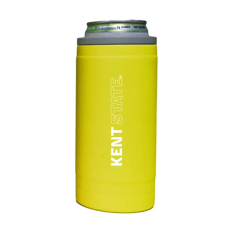 Kent State 12oz Cru Stacked Soft Touch Slim Coolie