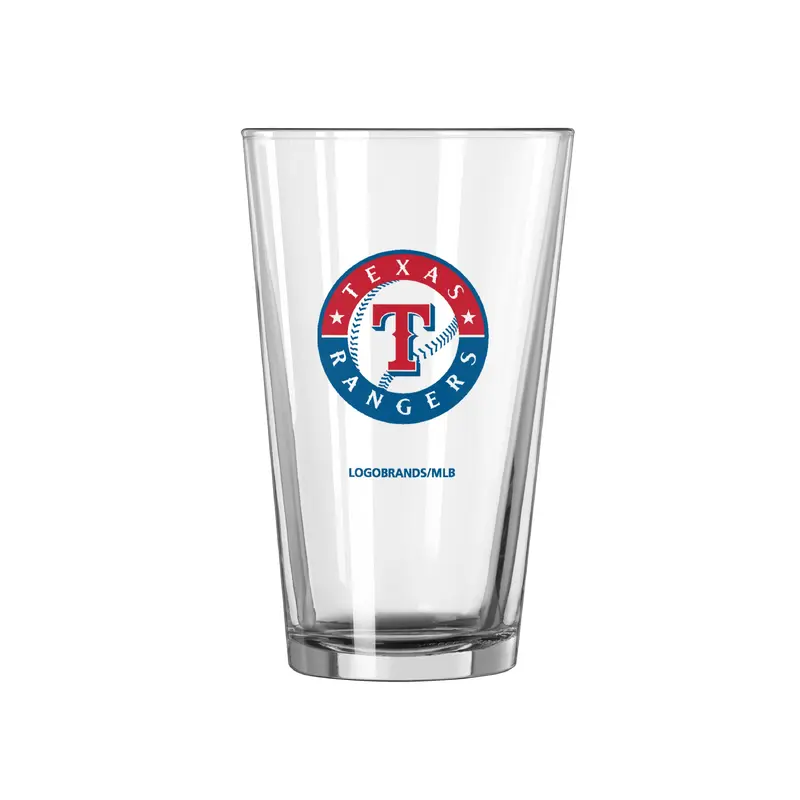 Texas Rangers HOF 16oz Pint Glass