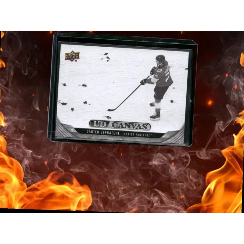2024-25 Upper Deck Carter Verhaeghe Canvas Black & White #C195