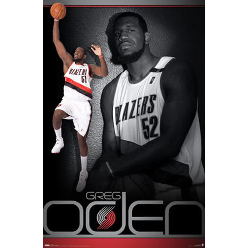 Greg Oden Portland Trail Blazers Official NBA Basketball Poster - Costacos 2008