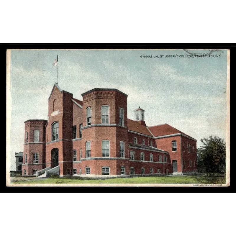 Vintage 1911 St. Joseph's College Gymnasium Postcard