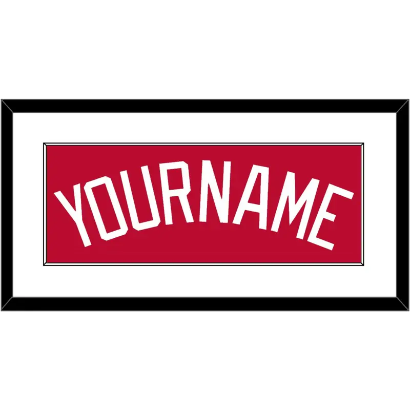 Atlanta Name - Alternate Home Red - Single Mat 1