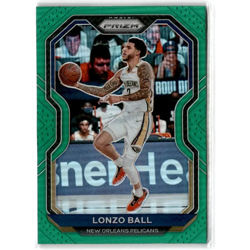 2020 Panini Prizm Green Prizms Lonzo Ball #224
