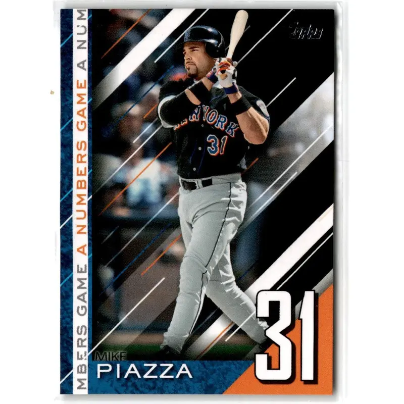 2020 Topps Update A Numbers Game Black Mike Piazza #NG-17 126/299