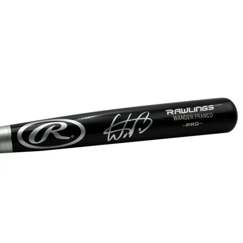 Wander Franco Signed Rawlings Pro Player Model Baseball Bat (JSA)